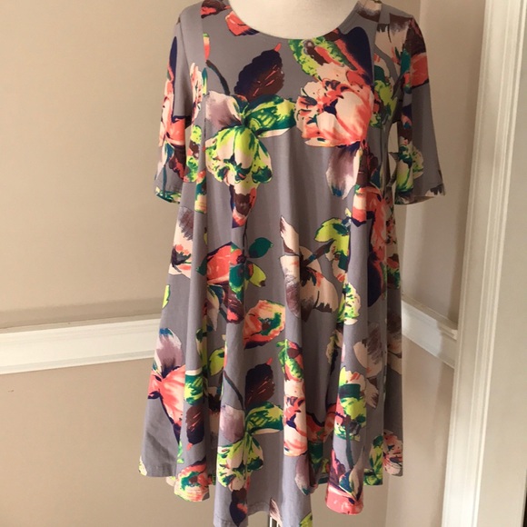 Uncle Frank: Floral Gauze Dress in Pink Floral Shawter (74636)